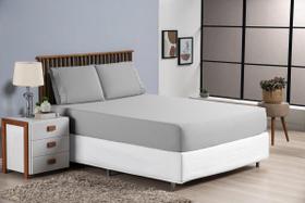 Jogo De Lençol Cama Queen 3 Peças Percal 400 Fios Ponto Palito