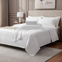 Jogo de Lençol Cama Queen 4 peças 230 Fios Reffinata Color Cor Branco Jogo de Lençol Cama Queen 4 peças 230 Fios Reffinata Color Cor Branco