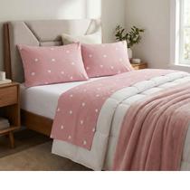 Jogo de Lençol Cama Queen 4 Peças Algodão Percal 150 Fios Essencialle