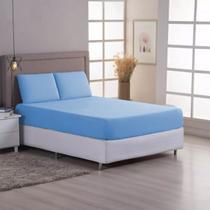 Jogo de Lençol Cama Queen 400 Fios 3 Peças Com Elástico