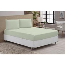 Jogo de Lençol Cama Queen Box 3 Peças Liso 1,98m x 1,58m x 30cm - Diversas Cores