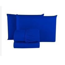 Jogo de Lençol Cama Queen Box 3 Peças Liso - Diversas Cores