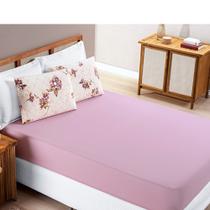 Jogo de Lençol Cama Solteiro 2 peças 100% Algodão Malha Penteada Quality