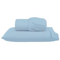 Jogo de Lençol Cama Solteiro 200 Fios Algodão 2 Peças Ponto Palito Anti-Pilling com Toque Suave Premium
