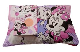 Jogo De Lençol Cama Solteiro Infantil 100% Algodão Disney Minnie Laços - 2 pecas - Andreza Enxovais