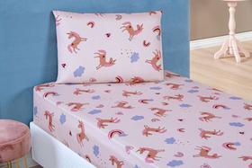 Jogo de Lençol Cama Solteiro Infantil 2 Peças Bouti Kids - Unicórnio Jogo de Lençol Cama Solteiro Infantil 2 Peças Bouti Kids - Unicórnio