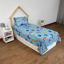 Jogo de Lençol Cama Solteiro Patrulha Canina 2 Pçs Lepper