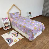 Jogo de Lençol Cama Solteiro Poliéster Barbie 2 peças Lepper Jogo de Lençol Cama Solteiro Poliéster Barbie 2 peças Lepper