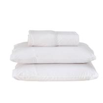 Jogo de Lençol Casal 140 fios Dia a Dia Branco Valle Enxovais 3 peças