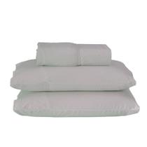 Jogo de Lençol Casal 140 fios Dia a Dia Cinza Valle Enxovais 3 peças