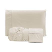 Jogo De Lençol Casal 3 Peças 300 Fios Palha