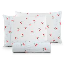 Jogo De Lençol Casal 3 Peças Com Elastico e Fronha Algodão 160 Fios