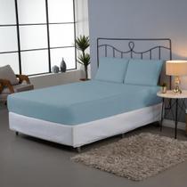 Jogo De Lençol Casal 3 Peças Percal 140 Fios Dia A Dia Liso