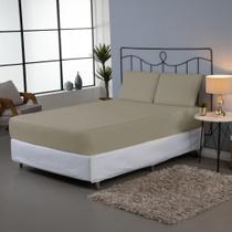 Jogo de Lençol Casal 3 Peças Percal 140 Fios Dia a Dia Liso