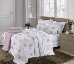 Jogo de Lençol Casal 4 Peças Estampado Microfibra 100% Poliéster Jogo de Lençol Casal 4 Peças Estampado Microfibra 100% Poliéster