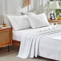 Jogo de Lençol Casal 4 Peças Milano Percal 400 Fios Ponto Palito