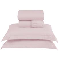 Jogo de Lençol Casal 4 Peças Percal 300 Fios Charme com Aba Americana