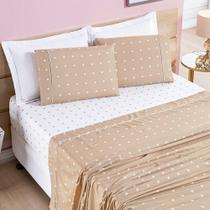 Jogo De Lençol Casal 4 Peças Petit Poá Micro Percal 200 Fios Estampado Jogo De Lençol Casal 4 Peças Petit Poá Micro Percal 200 Fios Estampado