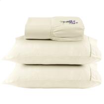 Jogo de Lençol Casal 400 Fios Ponto Palito Lençol com Elástico e Fronha Palha 03 Peças - RAVATEX CASA