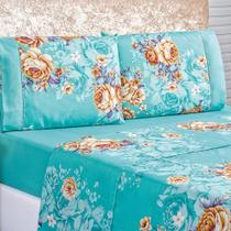 Jogo de lençol Casal 4pç estampado matelado 200 fios