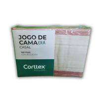 Jogo de lençol casal corttex 150 fios com algodão attuale varias estampas lindas