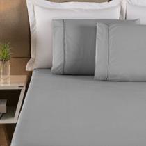 Jogo de Lençol Casal King 3 Peças 100% Algodão 200 Fios Ponto Palito Jogo de Lençol Casal King 3 Peças 100% Algodão 200 Fios Ponto Palito