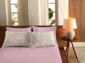 Jogo de Lençol Casal King Malha 3pc 100% Algodão