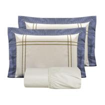 Jogo de Lençol Casal Padrão 3 Peças Percal 180 Fios Luck