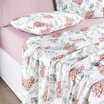 Jogo de Lençol Casal Padrão Cotton Select Estampado 200 Fios 4 Peças - Hortência Jogo de Lençol Casal Padrão Cotton Select Estampado 200 Fios 4 Peças - Hortência