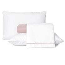 Jogo De Lençol Casal Padrão Linea Micropercal 200 Fios 4 Peças - Rose