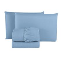 Jogo de Lençol Casal Padrão Linha BASIC Cama Box 03 Peças Jogo de Cama com Elástico para Revenda