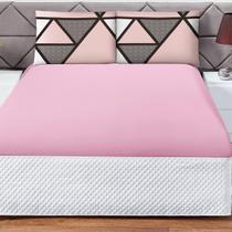 Jogo de Lençol Casal Padrão Soft 3 Peças Cama Fronha e Lençol Elástico 100% Poliéster 180 Fios