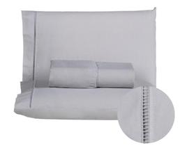 Jogo de lençol casal queen 3 peças 100% algodão 200 fios ponto palito Jogo de lençol casal queen 3 peças 100% algodão 200 fios ponto palito