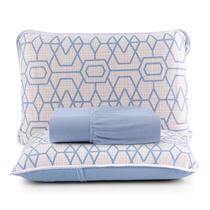 Jogo De Lençol Casal Queen 3 Peças 100% Algodão Toque Macio