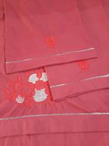 Jogo De Lençol Casal Queen 4 Pçs Ponto Palito Bordado Crivo Safira