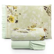 Jogo de Lençol Casal Queen 4 Peças 100% Algodão Percal 180 Fios Babadinho