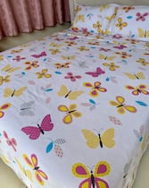 Jogo de Lençol Casal Queen 4 Peças Borboleta Roupa de Cama 100% Algodão Toque Macio 200 Fios Jogo de Lençol Casal Queen 4 Peças Borboleta Roupa de Cama 100% Algodão Toque Macio 200 Fios