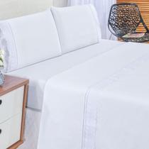 Jogo de Lençol Casal Super King Lese Percal 180 Fios 4 Peças
