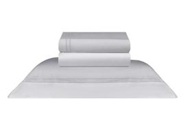 Jogo de lençol castle prata 400 fios