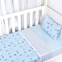 Jogo de Lençol Cia do Neném - Barco - 3 Peças