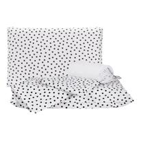 Jogo de Lençol Classic Queen 04 peças - Poa Preto