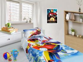 Jogo De Lençol Cobre Leito E Fronha Homem De Ferro 2 ls-hf2