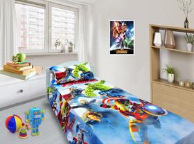 Jogo De Lençol Cobre Leito E Fronha Infantil Os Vingadores 1 ls-h1