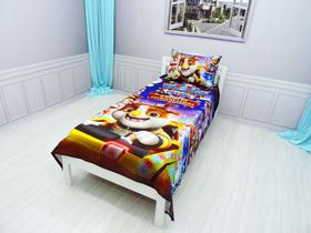 Jogo De Lençol Cobre Leito E Fronha Patrulha Canina Natal