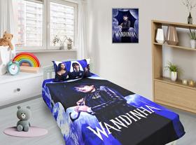 Jogo De Lençol Cobre Leito E Fronha Wandinha 1 ls-wa1