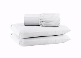 Jogo de Lençol Com Elastico CASAL 3 Peças Percal 200 FIOS 100% ALGODÃO Cama BOX E COMUM