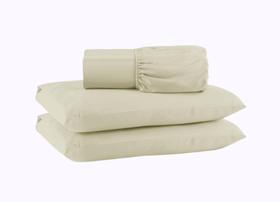 Jogo de Lençol Com Elastico CASAL 3 Peças Percal 200 FIOS 100% ALGODÃO Cama BOX E COMUM