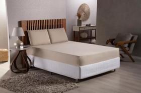 Jogo De Lençol De Cama Casal Queen 3 Peças Percal 400 Fios