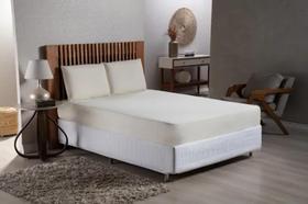 Jogo De Lençol De Cama Casal Queen 3 Peças Percal 400 Fios