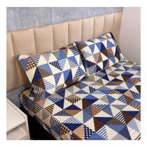 Jogo de Lençol De Casal 150 fios c/ Fronha Macio Elástico